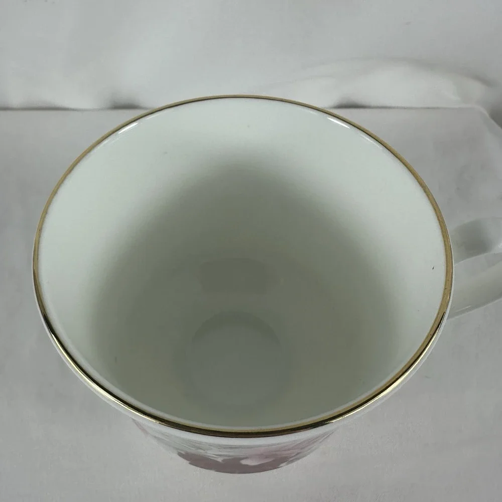 Royal Windsor English Bone China Teacup & Saucer Set Pink Cabbage Rose